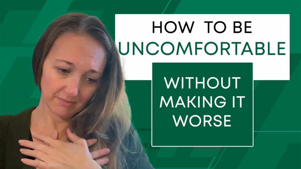 How to be uncomfortable