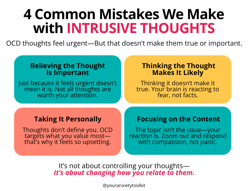 4 Common Mistakes We Make With Intrusive Thoughts