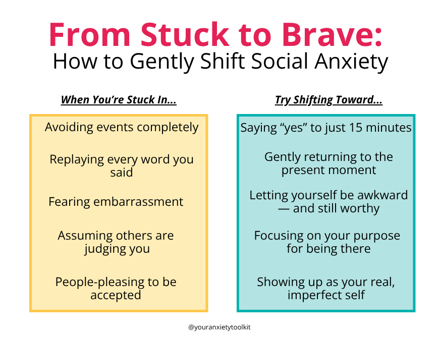 How to gently shift social anxiety