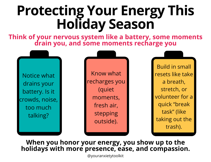 Protecting Your Energy This Holiday Season graphic