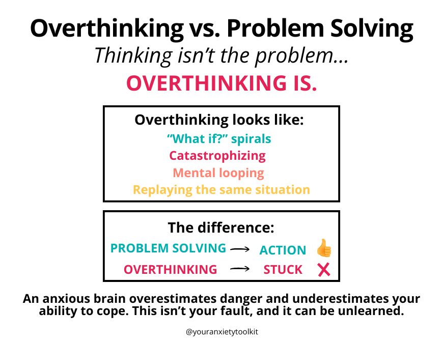 Overthinking Problem How to Stop Overthinking EVERYTHING (Even If You Can’t Control It) | Ep ...