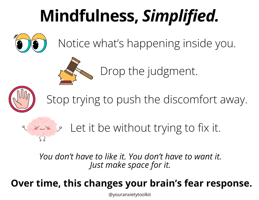 Mindfulness, Simplified graphic