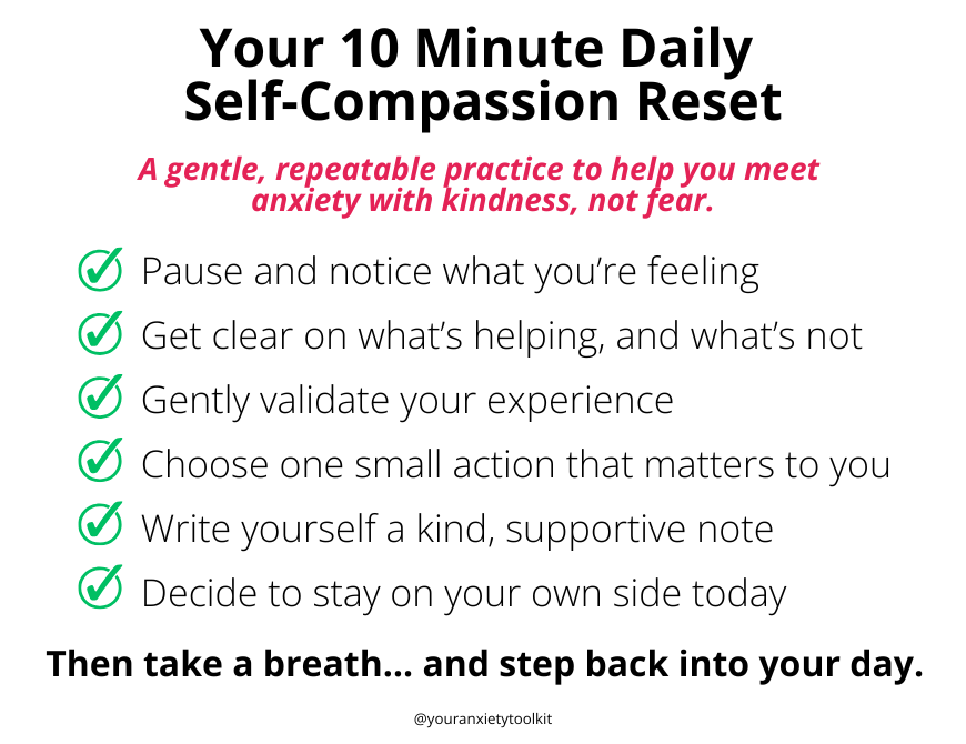 Putting It All Together
Your 10-minute daily reset looks like this